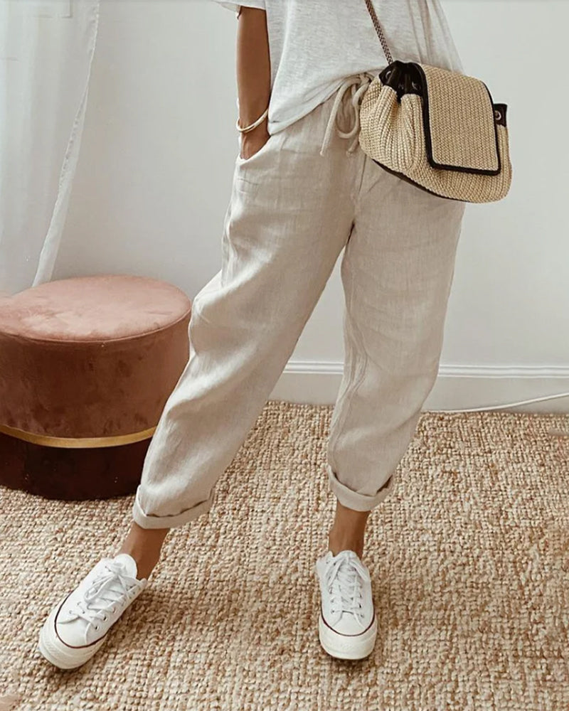 EMILY - ELEGANTE LINEN TROUSERS