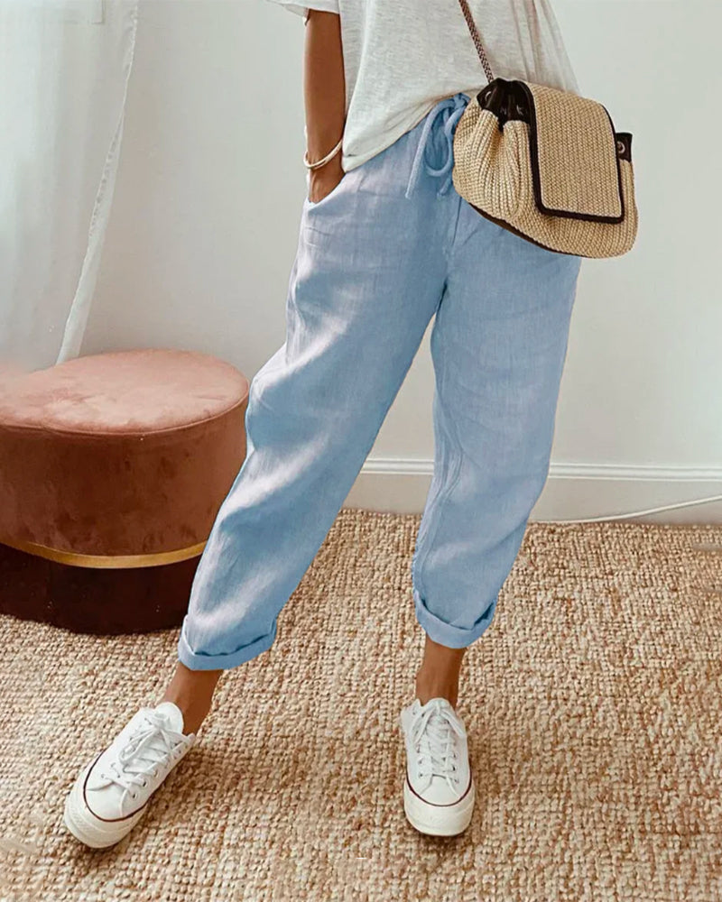 EMILY - ELEGANTE LINEN TROUSERS