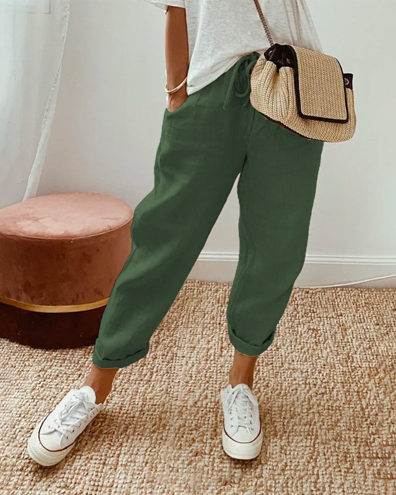 EMILY - ELEGANTE LINEN TROUSERS