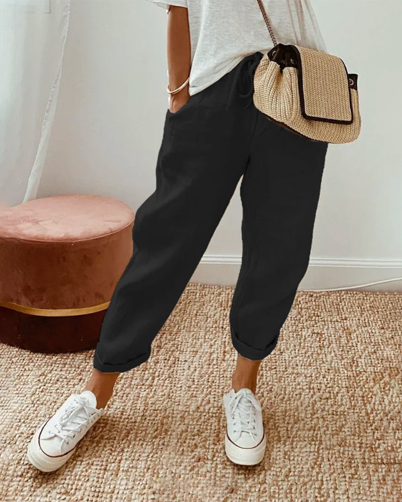 EMILY - ELEGANTE LINEN TROUSERS